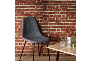 2 chaises - Gris et noir