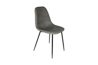 2 chaises - Gris et noir