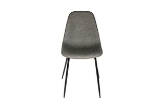 2 chaises - Gris et noir