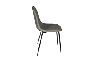2 chaises - Gris et noir