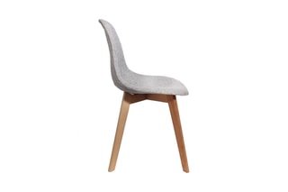 2 chaises - Gris et naturel