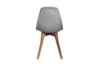 2 chaises - Gris et naturel