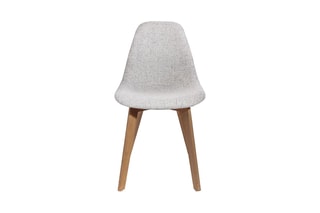 2 chaises - Gris et naturel