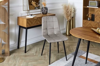2 chaises Mateo - Taupe et noir