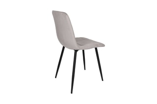 2 chaises Mateo - Taupe et noir
