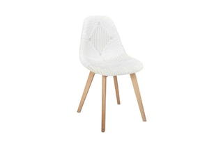 2 chaises - Naturel et blanc
