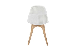 2 chaises - Naturel et blanc