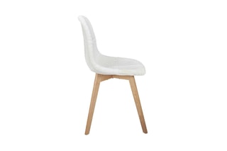 2 chaises - Naturel et blanc