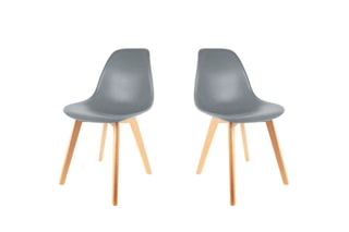 2 chaises - Gris