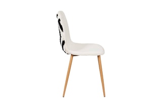 2 chaises Lagos Mirage - 
Crème et noir