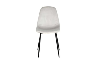 2 chaises Giulia - Gris clair et noir