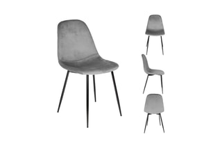 2 chaises Guilia - 
Gris foncé