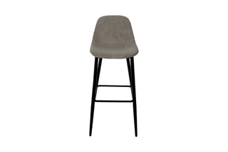 Chaise de bar Scott - Taupe et noir