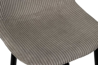 Chaise de bar Scott - Taupe et noir