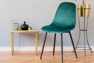 2 chaises Guilia - 
Bleu canard