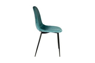2 chaises Guilia - 
Bleu canard