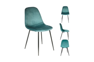 2 chaises Guilia - 
Bleu canard