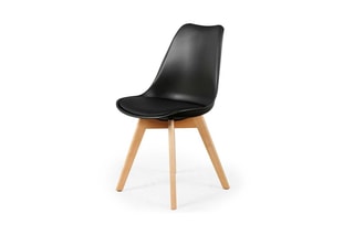 2 chaises Scandinave - Noir et naturel