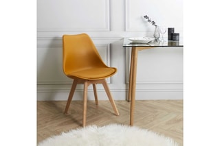 2 chaises Scandinave - Jaune