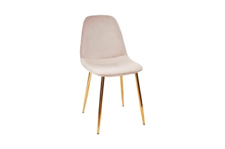 2 chaises Royal - Gris et doré