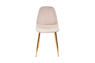 2 chaises Royal - Gris et doré