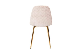 2 chaises Royal - Gris et doré