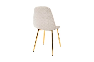2 chaises Royal - Gris et doré