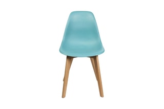 2 chaises Bleu céladon et naturel