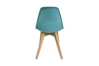 2 chaises Bleu céladon et naturel