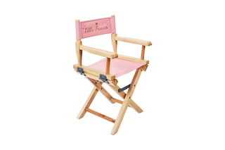 Chaise pliable Little Princess en bois - Naturel et rose