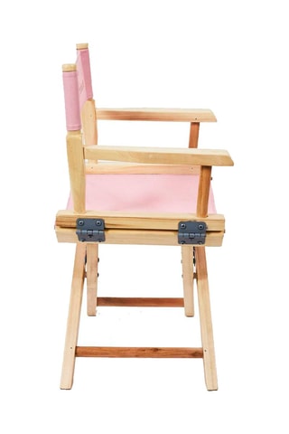 Chaise pliable Little Princess en bois - Naturel et rose