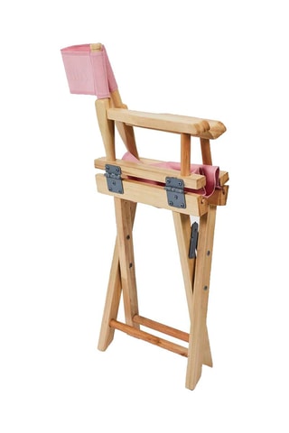 Chaise pliable Little Princess en bois - Naturel et rose