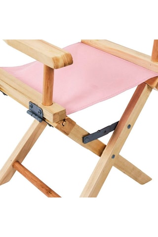 Chaise pliable Little Princess en bois - Naturel et rose