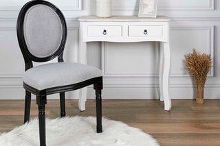 2 chaises Eleonor - Noir et gris
