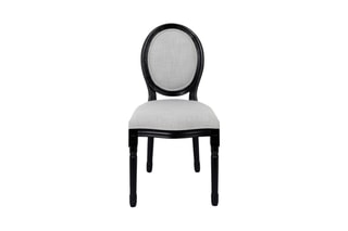 2 chaises Eleonor - Noir et gris
