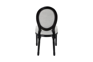 2 chaises Eleonor - Noir et gris