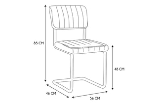 2 chaises Alban - Gris chiné