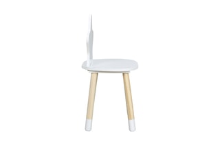 Chaise étoile Naturel et blanc