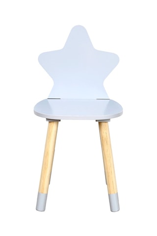 Chaise étoile Imitation bois et gris clair
