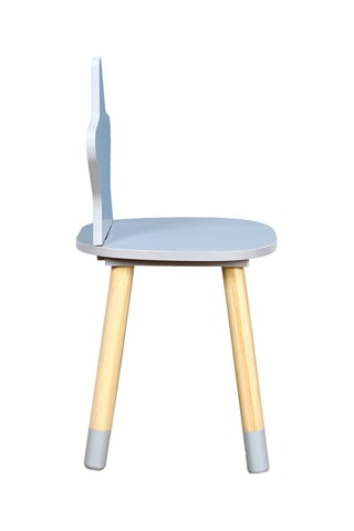 Chaise étoile Imitation bois et gris clair