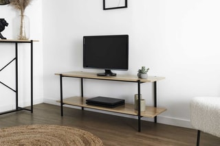 Meuble TV Loka - Imitation bois clair