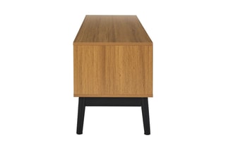 Meuble TV 2 portes en bois et pin Felix - 110 x 48 x 40 cm