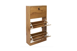 Meuble à chaussures 3 portes - Naturel