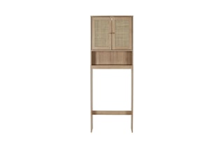 Meuble WC 2 portes Bali - Marron