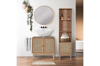 Colonne de salle de bain 1 porte Bali - 40 x 160 x 30 cm