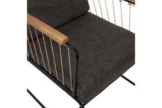 Fauteuil Marron et noir