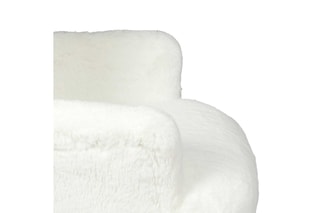 Fauteuil Helsinki - Imitation bois et blanc