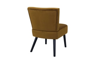 Fauteuil crapaud Giulia - Jaune et noir