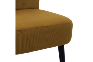 Fauteuil crapaud Giulia - Jaune et noir