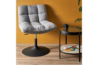 Fauteuil - Gris clair et noir